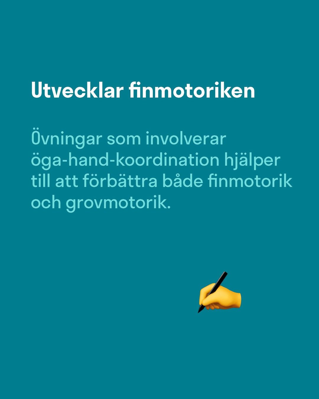 Slide 2: Develops fine motor skills